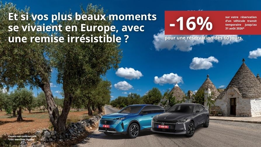 Remises exceptionnelles pour une réservation supérieure à 60 jours.