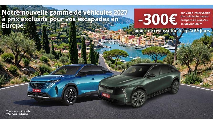 Remises exceptionnelles pour une réservation jusqu'à 59 jours.